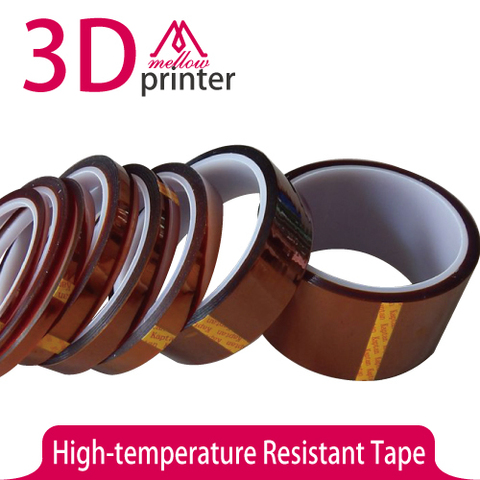 5mm/10mm/20mm/50mm/ruban isolant adhésif en Polyimide résistant aux hautes températures pour imprimante 3D ► Photo 1/6