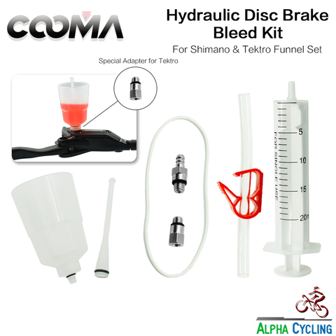 COOMA's KIT de purge de frein hydraulique, pour frein hydraulique Shimano, huile minérale, Kit d'outils pour purge de base ► Photo 1/4