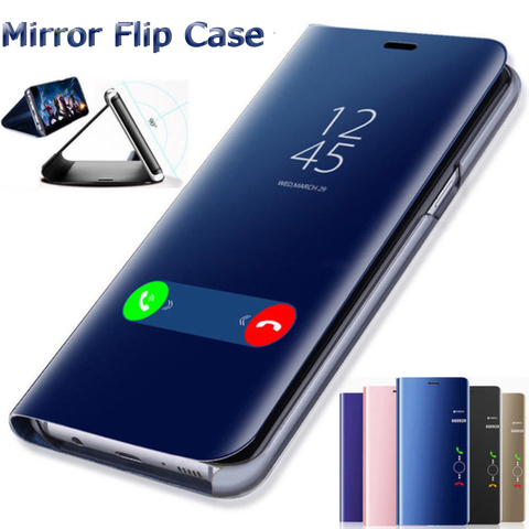 Couvercle rabattable miroir pour Huawei P20 P30 Lite Pro Y7 Y6 P Smart 2022 Mate 20 lite étui pour Honor 20 10 9 Lite 8X 7A 8A 10i 9X étuis ► Photo 1/6