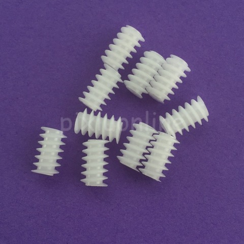 10 pcs J256Y Blanc Droit Main En Plastique 6*10 (2A) Ver Turbine 0.5 Module Réducteurs DIY modèle Pièces ► Photo 1/5