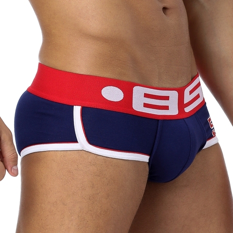 Sous-vêtement BS de marque tendance tendance, tendance, en coton, respirant, sexy, en spandex, cueca hombre pour hommes B0039 ► Photo 1/6