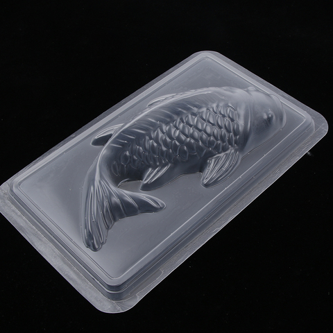 Koi – moule à gâteau en plastique 3D en forme de poisson, chocolat, gelée, Sugarcraft, riz, bricolage, décoration, outil de cuisson, décorateur ► Photo 1/6