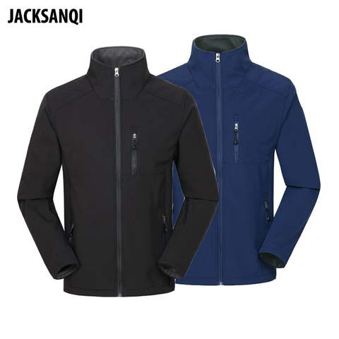 JACKSANQI hommes thermique Softshell vestes minces Sports de plein air manteau randonnée escalade pêche Trekking hommes coupe-vent RA190 ► Photo 1/6