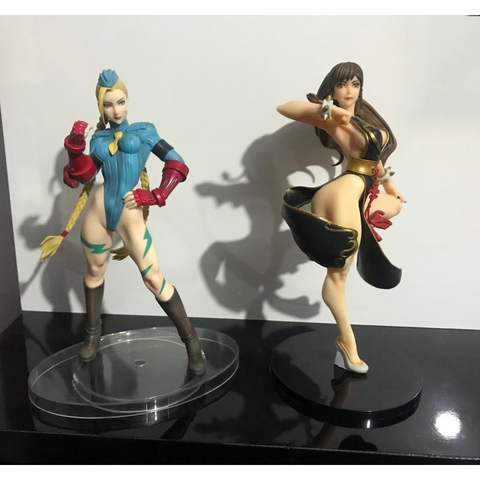 Statue Chun Li en PVC blanc, Costume de combat de 22cm, Cammy, poupée d'action, cadeau de noël et d'anniversaire ► Photo 1/1