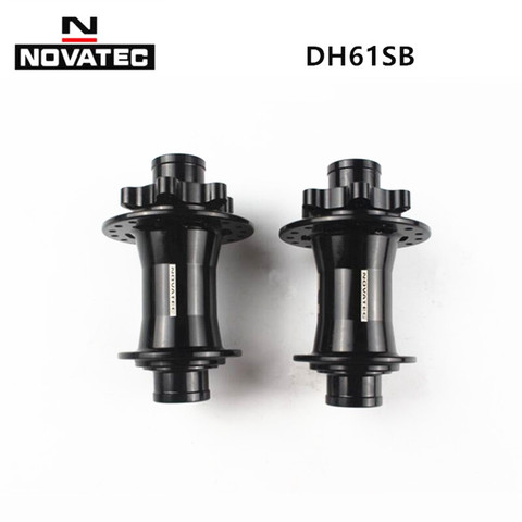 Novatec-DH41SB DH61SB, 20mm, pour vtt, vélo sur route, moyeu avant à disque DH, 32/36 trous, noir rouge, 110mm ► Photo 1/6