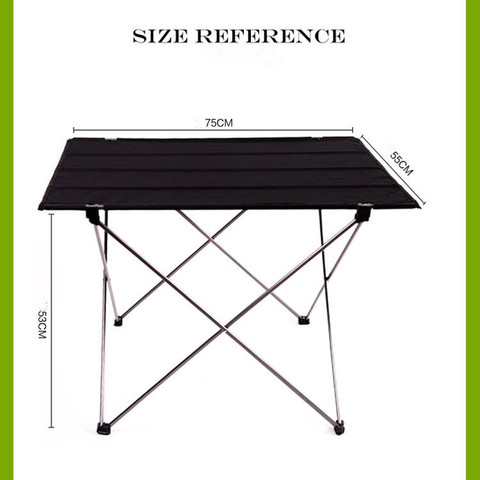Portable pliable Table pliante bureau Camping pique-nique extérieur 6061 alliage d'aluminium Ultra-léger ► Photo 1/6