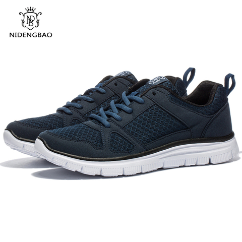 Marque Maille Casual Chaussures Hommes de Lumière Respirant Hommes Sneakers Chaussures Hommes chaussures de Marche Chaussures Noir Plus Taille 48 ► Photo 1/6
