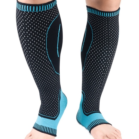 Coussin de Protection pour les jambes de sport, manches de Compression de sécurité pour course à pied, cyclisme, mollet, attelles de tibia, respirant, protège-jambes, Protection sportive, 1 pièce ► Photo 1/6