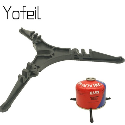 Yofeil-porte-bouteille, réchaud, réservoir de gaz, Camping en plein air, support de Base, cartouche, trépied, pour bouteilles, support anti-inclinaison ► Photo 1/6