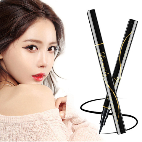 Crayon Eyeliner imperméable liquide longue durée maquillage Eyeliner résistant à la sueur pas fleuri pour les grands yeux maquillage Eyeliner doux TSLM2 ► Photo 1/6