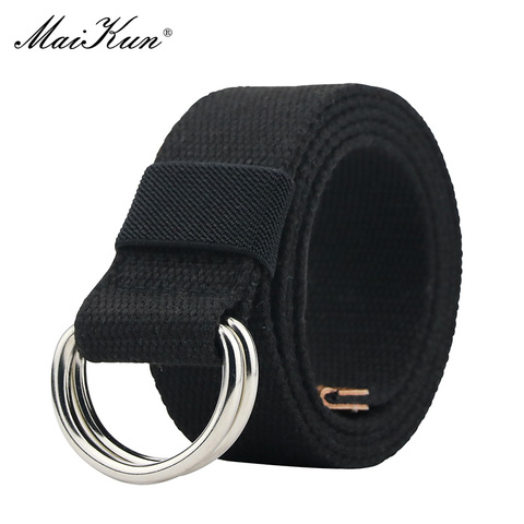 MaiKun-ceinture tactique en toile pour femmes, avec boucle en métal, de styliste, unisexe ► Photo 1/6