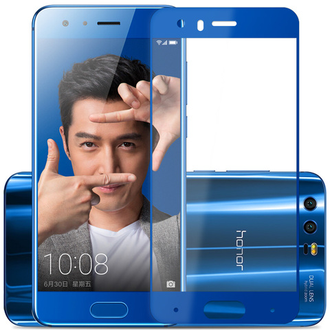 Pour Huawei honor 9 verre trempé pour Huawei honor 9 protecteur d'écran couverture complète 2.5D gris pour Huawei honor9 film de verre 5.15 ► Photo 1/6