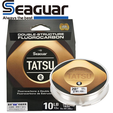 Ligne de pêche originale SEAGUAR TATSU 6LB-15LB 100% fluorocarbone DSF niveau compétitif lignes de pêche 200Y/183M ► Photo 1/5