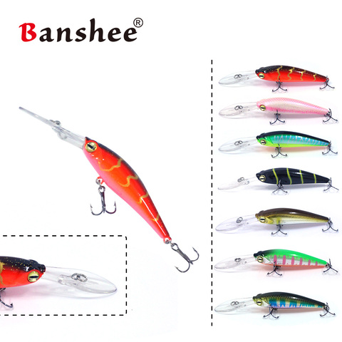 Banshee-appât flottant, Minnow WF01, Jerkbait, pour pêche de brochet, Jerkbait, Jerkbait, nouveau Design, 60mm/6g ► Photo 1/6