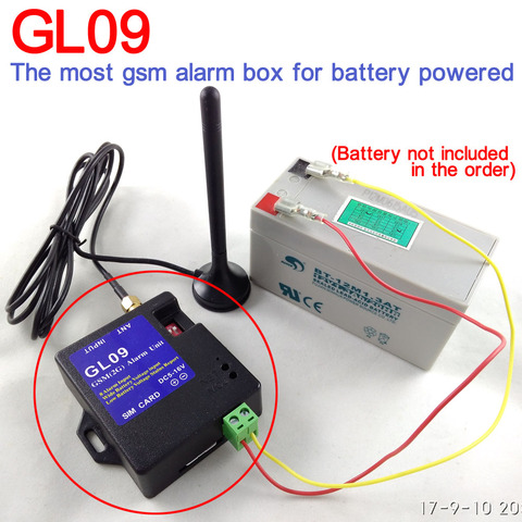 Batterie portable Sans Fil GSM SMS Contrôleur D'alarme 8CH D'intrus de Cambrioleur système d'alarme sans fil GSM De Sécurité À Domicile GL09 ► Photo 1/2