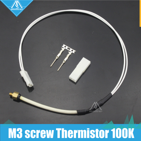 Hot! 1 pièces 3D imprimante accessoires M3 vis fixation 104GT-2 JST plug Thermistance 100 K modulaire pour 3d imprimante Extrudeuse/ v5 V6 Hotend ► Photo 1/5