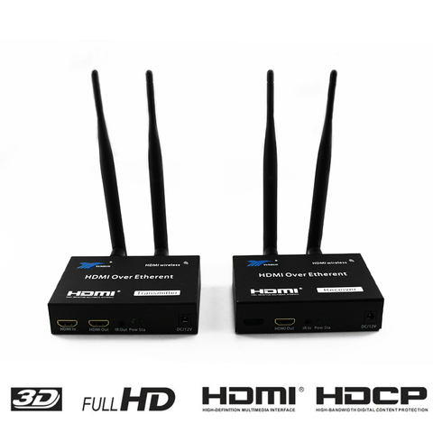 200 M Extender sans fil 2.4 GHz/5 GHz HD 1080 P HDMI 1.3 HDMI Extender émetteur récepteur WIFI HDMI Extender ► Photo 1/6