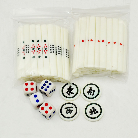 88 pièces Puces En Plastique Japonais Mahjong de Jetons de Poker En Gros Jeu Pour Club/Fête/Famille ► Photo 1/4
