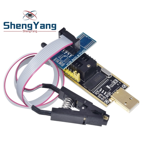 1 pièces ShengYang Électronique Intelligente CH340 CH340G CH341 CH341A 24 25 Série EEPROM Flash BIOS USB Programmeur avec Logiciel et Pilote ► Photo 1/6