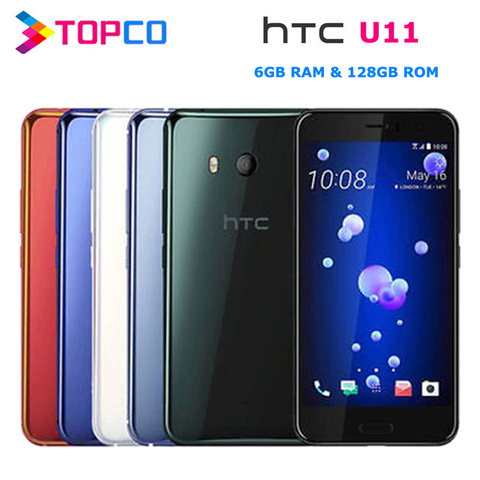HTC U11 double 128GB Original débloqué GSM 3G & 4G Android téléphone portable Octa Core 5.5 