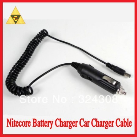 Livraison gratuite + 1 PC Nitecore I4 chargeur Nitecore chargeur de batterie câble de Charge de voiture pour Nitecore chargeur DC 12 V câble adaptateur de voiture ► Photo 1/1