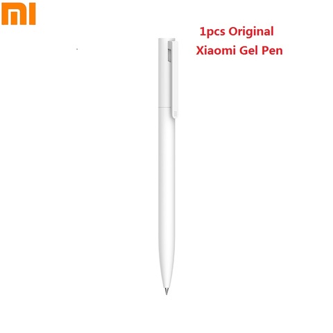 Xiaomi Mijia-stylo Gel Original pour écrire sans capuchon, encre noire, blanc, lisse, recharge, suisse MiKuni, japon ► Photo 1/6