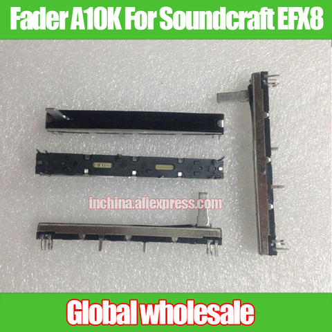 Potentiomètres à glissière droite Double Fader A10K, 5 pièces, pour Soundcraft EFX8 Fader A10Kx2, peut remplacer le potentiomètre Panasonic ► Photo 1/1