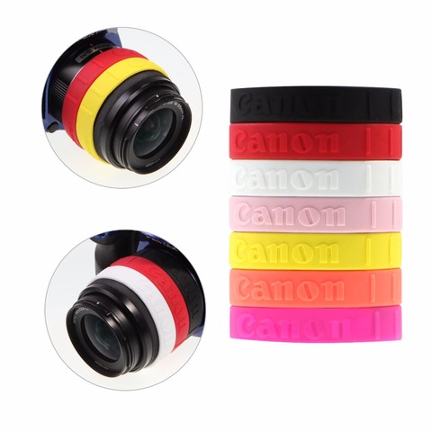 Meking Silicone coloré suivre bague de mise au point pour Canon DSLR lentille filtre anti-dérapant zoom contrôle élastique ► Photo 1/1