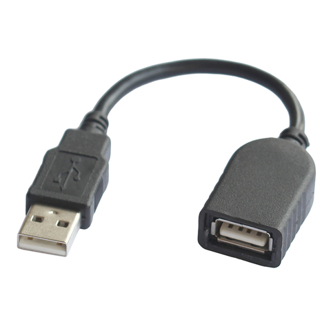 Câble adaptateur USB 2.0 A mâle à femelle, 15cm, Extension ► Photo 1/6