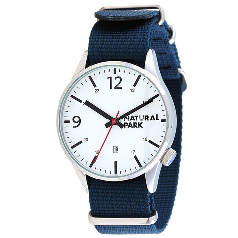 NATURAL PARK – montre-bracelet en Nylon pour hommes, horloge de luxe, à Quartz, bracelet en Nylon, calendrier 2022 ► Photo 1/1