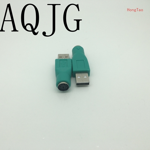 AQJG – adaptateur USB mâle vers pour PS2, convertisseur pour ordinateur, clavier et souris, promotion mondiale, vente en gros ► Photo 1/1