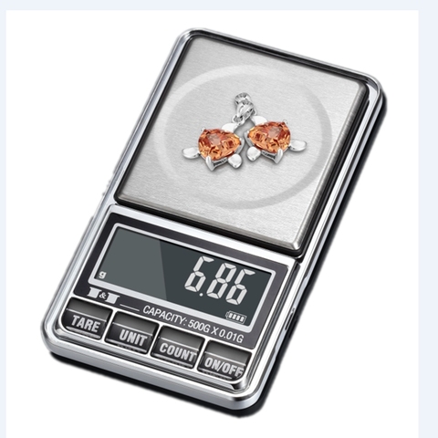 Balance numérique pour bijoux électroniques Mini LCD, 0.01g, poche, poids de 100g à 600g ► Photo 1/6