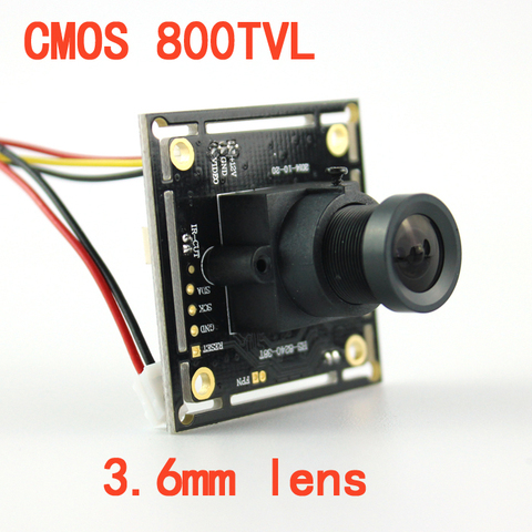 Caméra CMOS 800TVL, 1/3 pouces, haute résolution, objectif 3.6mm, carte de vidéosurveillance, en aggloméré, avec filtre ir-cut ► Photo 1/6