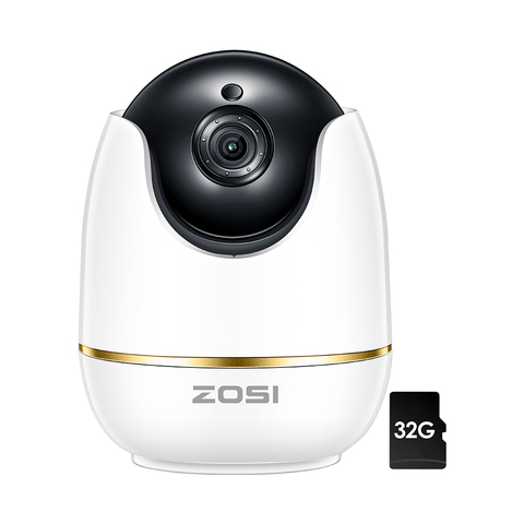 ZOSI-caméra sécurité dôme IP Wifi 2MP 1080p HD, système sécurité sans fil, Audio bidirectionnel, moniteur bébé/nounou/animaux domestiques ► Photo 1/6