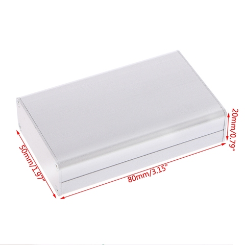 Boîtier en aluminium de haute qualité pour projets, boîtier électronique pour instruments de bricolage 80x50x20mm, neuf ► Photo 1/1