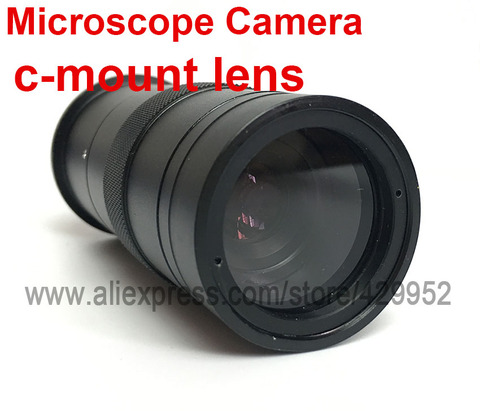 Efix 8-100X CCD industrie caméra microscope numérique lentille en verre c-mount grossissement réglable 25mm Zoom oculaire ► Photo 1/6