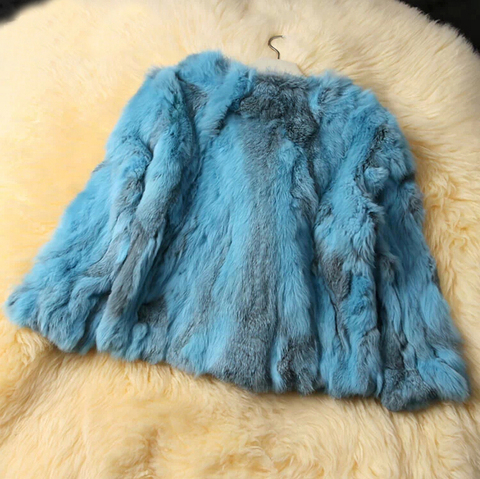 Manteau en fourrure de lapin naturelle pour femmes, nouveau Design de marque à la mode 2022, livraison gratuite DFP311 ► Photo 1/4