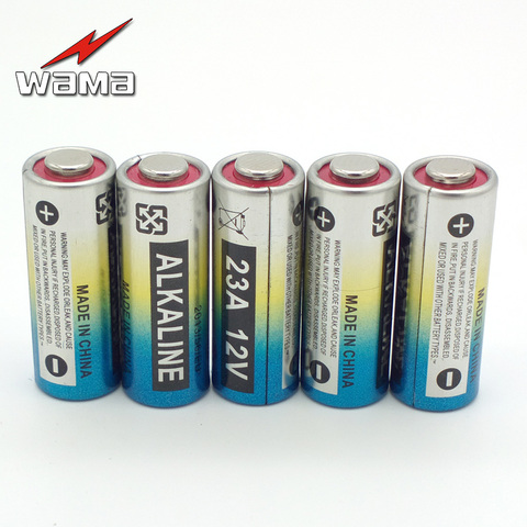 5 piles alcalines Wama 12V 23A, 21/23 23GA A23 A-23 RV08 55mAh, pour télécommande de voiture, électronique, vente en gros, nouveau ► Photo 1/4