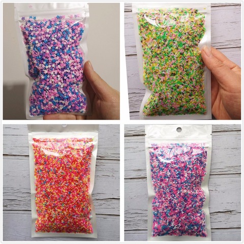 FLA 100g Slime argile faux bonbons bonbons sucre saupoudrer décorations pour faux gâteau Dessert nourriture particules décoration jouets ► Photo 1/6