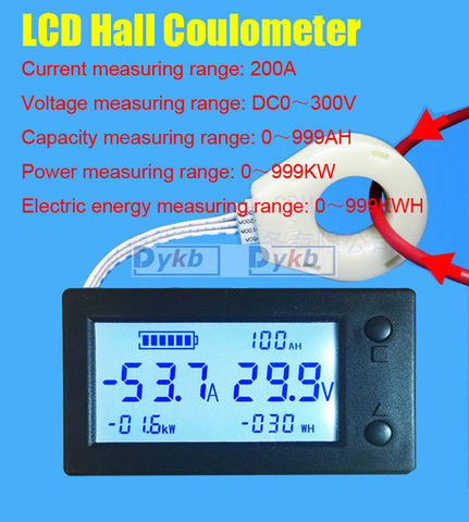 Capacité de la batterie Affichage Voltmètre Led Compteur de