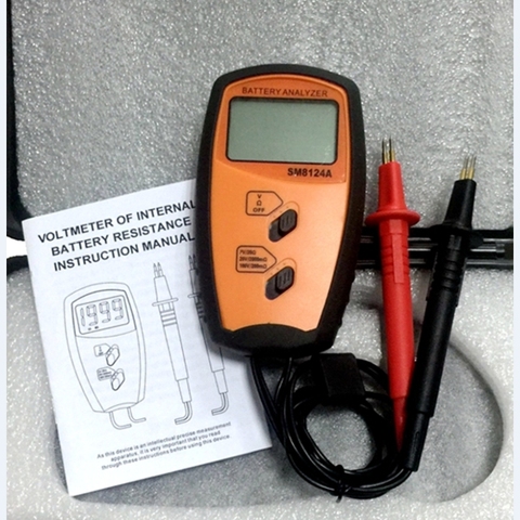 Testeur d'impédance interne Portable résistant à la batterie, voltmètre 200V, testeur à basse tension, SM8124A ► Photo 1/6