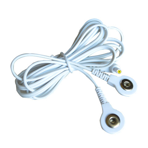 Électrode régulatrice de sécurité 2 boutons en 1, 2.35x0.8mm, câbles de connexion de remplacement pour Machine à Massage TENS, 1 pièces ► Photo 1/6