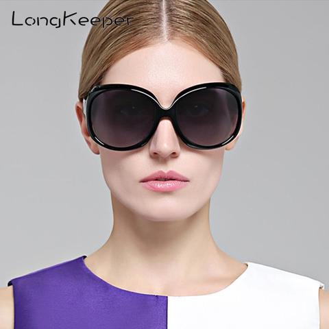 LongKeeper – lunettes de soleil polarisées UV400 pour femmes, verres solaires Vintage surdimensionnés, 3113 ► Photo 1/6