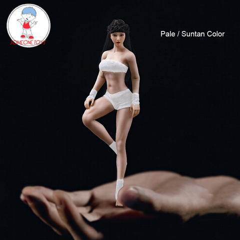 Poupée à collectionner, figurine féminine, à échelle 1/12, avec tête sculptée, corps Super Flexible, sans couture, peau pâle Suntan ► Photo 1/6