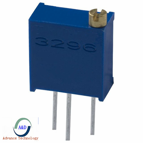 Potentiomètres de coupe-pot, 3296W 100 50 200 ohm 100R 200R 500R 1K 2K 5K 10K 20K 50K 100K 200K 500K 1M 2M 3296, 10 pièces ► Photo 1/1