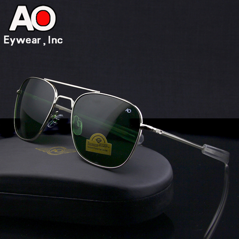 Aviation lunettes de soleil hommes femmes 2022 lunettes de conduite pilote armée américaine militaire optique AO lunettes de soleil lunettes Oculos de sol ► Photo 1/5