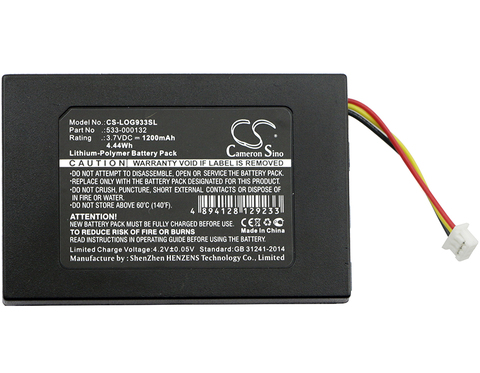 Canon Sino – batterie 1200mAh pour Logitech G533, G933, 533-000132 ► Photo 1/4