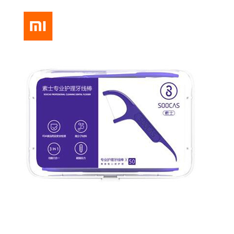 Xiaomi Youpin Soocare nettoyage quotidien des dents professionnel fil dentaire superfin 50 pièces/ensemble ► Photo 1/6