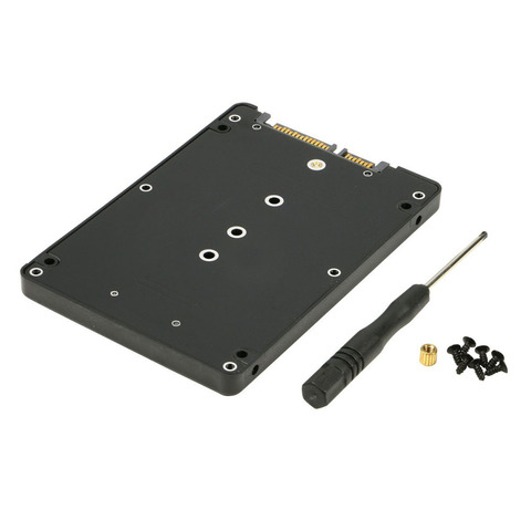 NGFF-adaptateur pour SSD 2.5 pouces (SATA), convertisseur pour SSD, B + M, clé, 2 M.2, carte adaptateur SATA pour E431, E531, X240S, Y410P, Y510P ► Photo 1/6