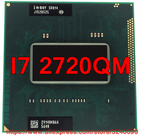 Processeur intel Core I7 2720QM SR014, 6 mo de Cache, 2.2GHz-3.3GHz, Quad-Core, pour ordinateur portable, Original, i7-2720qm, livraison gratuite ► Photo 1/1